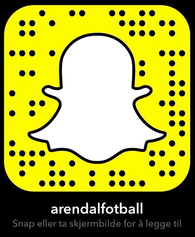 Følg Arendal Fotball på Snapchat