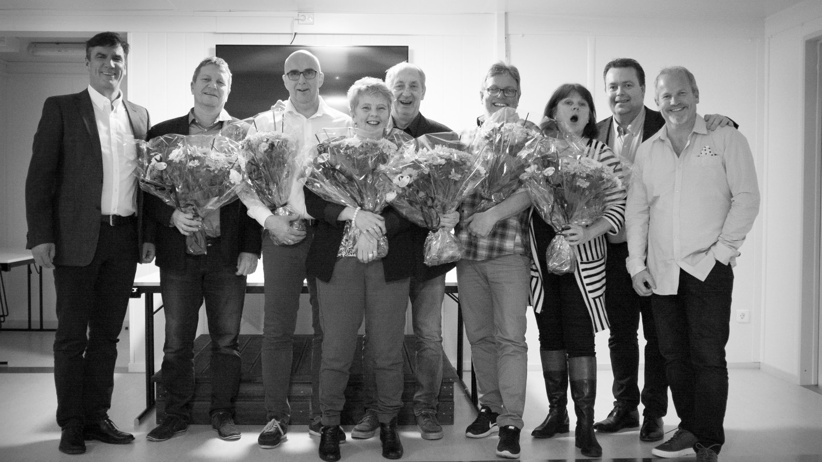 Blomster til hedersfolk.