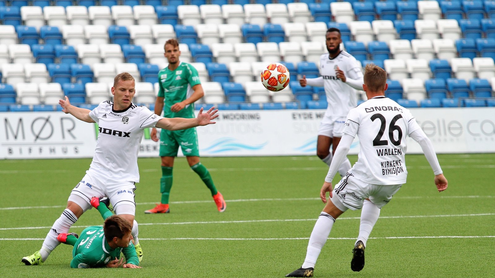 Jakob Rasmussen i aksjon mot Kvik Halden.