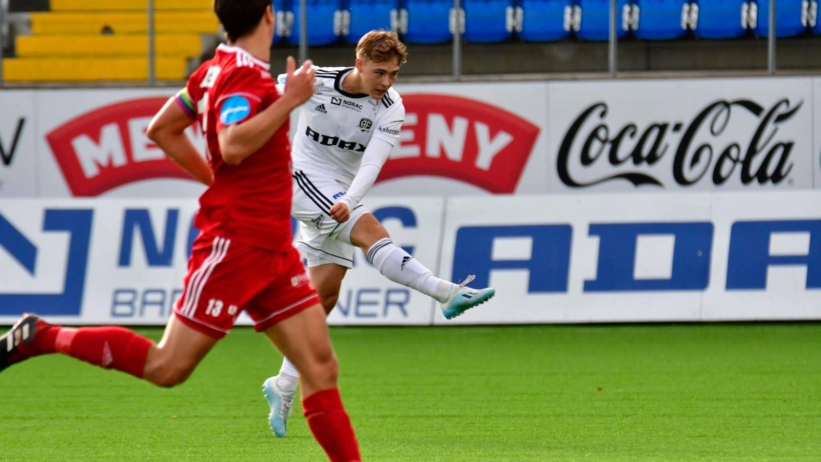 Magnus Nørby Madsen i debuten mot Vidar 19. oktober 2019.