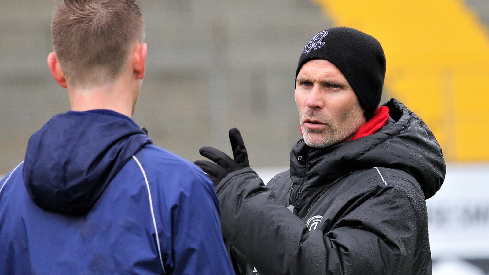 Steinar Pedersen på trening for kampen mot Moss.