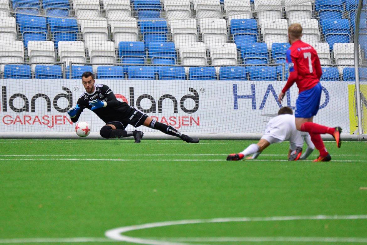 Grzegorz Flasza var som vanlig solid i Arendal-målet.
