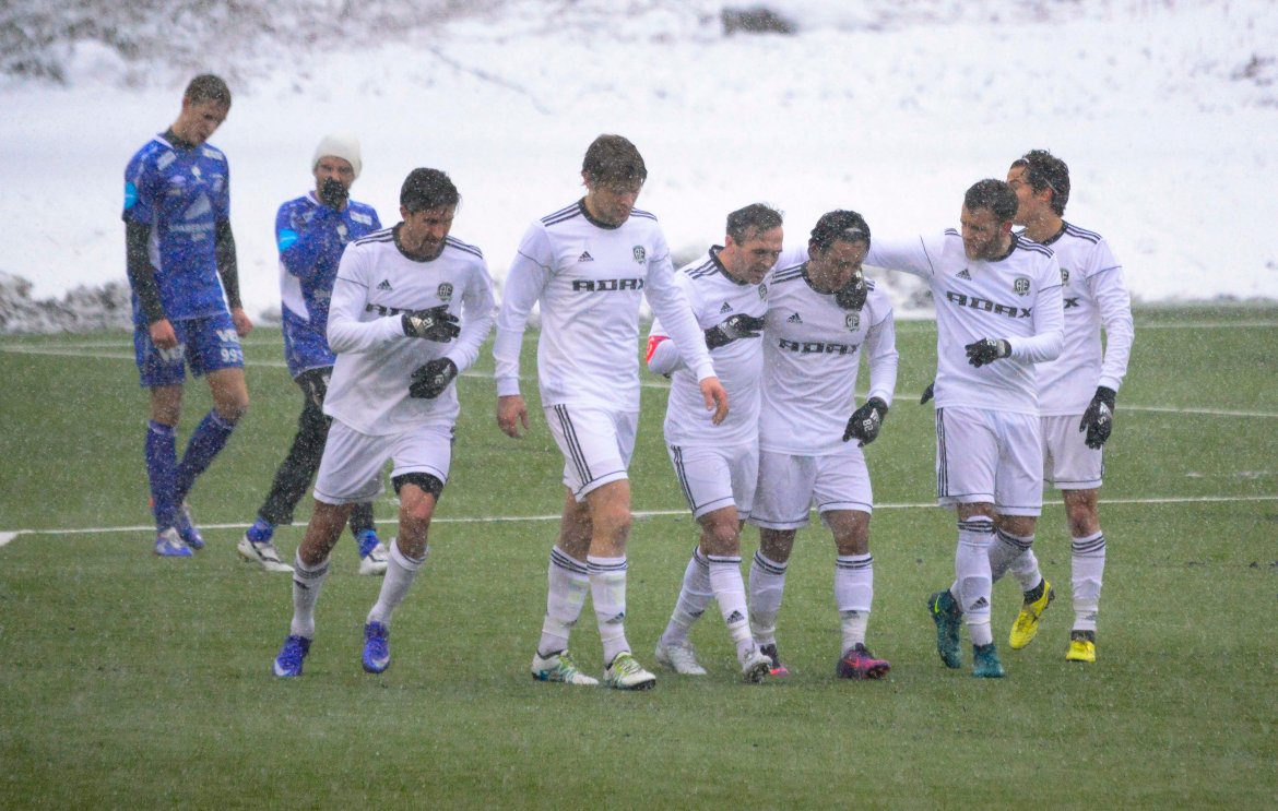 Viktor Lövgren, Marius Andersen, Wilhem Pepa, Tasso Dwe, Aleksandar Corovic og Tobias Henanger kan alle være fornøyd med en god prestasjon i treningskampen mot Vindbjart.