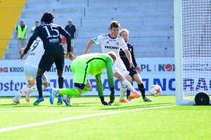 Preben Skeie setter inn 1-0 mot Kjelsås i det 92. minutt.