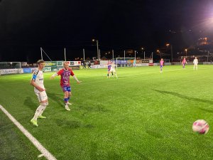 Sander Lille-Løvø i treningskamp mot Express.