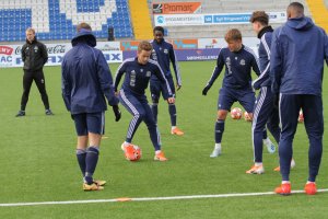 Kim Kvaalen på trening 25. oktober - før kampen mot Hødd. 