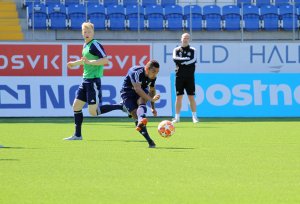 Ulrik Reinaldo Berglann på trening foran kampen mot Byåsen. 