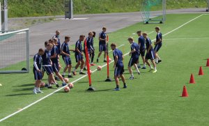 Spillerne under trening 3. juni 2020. 