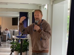 Kjetil André Aamodt holdt foredrag på Norac. 