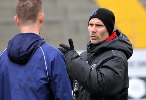 Steinar Pedersen på trening for kampen mot Moss. 