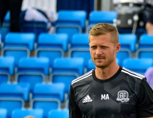 Mattias Andersson på vei ut til 2. omgang.