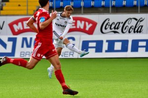 Magnus Nørby Madsen i debuten mot Vidar 19. oktober 2019. 