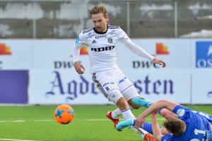 Rasmus Lynge Christensen i cupen mot Fløy der han scoret to mål.