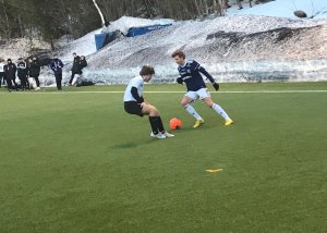 Historisk da Arendal G19 møtte Grane G19 til cup-kvalifisering.