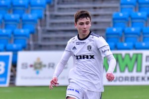 Redon Pllana i cupkampen mot Pors.