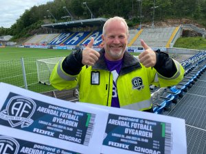 Per Carsten Michelsen gleder seg over at det endelig er mulig å fylle tribunene på Norac stadion igjen.