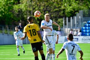 Fabian Stensrud Ness la ned en fantastisk innsats og ble også belønnet med en scoring mot sin tidligere klubb. FOTO: Alf Joachim Altenborg