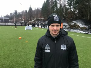 Mattias Andersson på treningsfeltet i januar 2018.