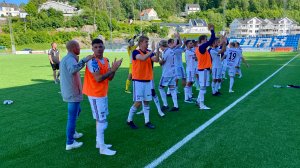 Jubel etter seier mot Øygarden 26. juni.