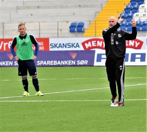 Steinar Pedersen foran møtet med Odd i cupen. 
