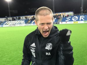 Mattias Andersson jublende glad!