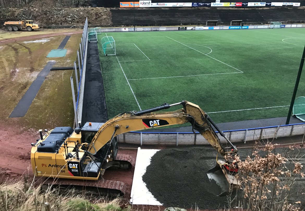 Grunnarbeidet med nye Norac stadion er allerede igang!