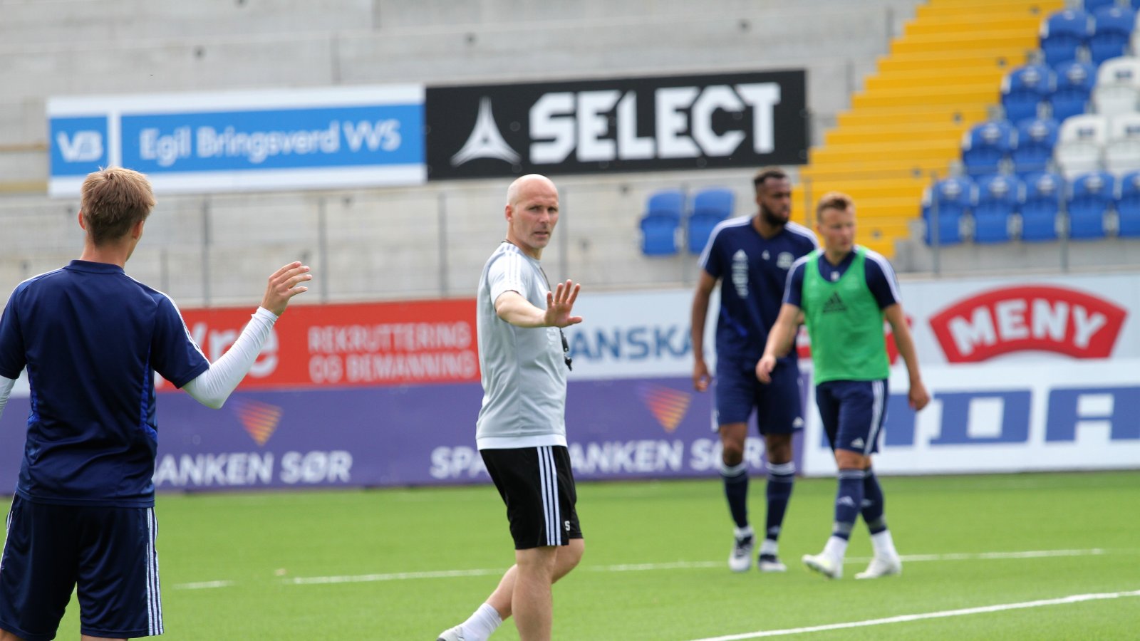 Steinar Pedersen på trening foran kampen mot Kvik Halden.