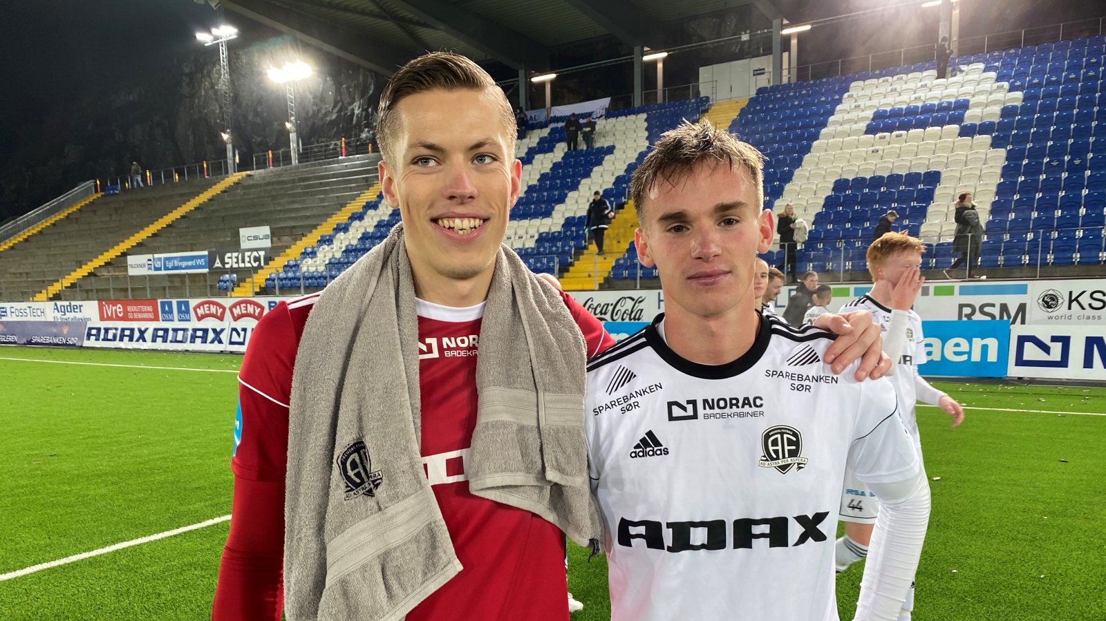 Leopold Wahlsted og Conrad Wallem har spilt sin siste kamp på Norac stadion - i hvert fall foreløpig.