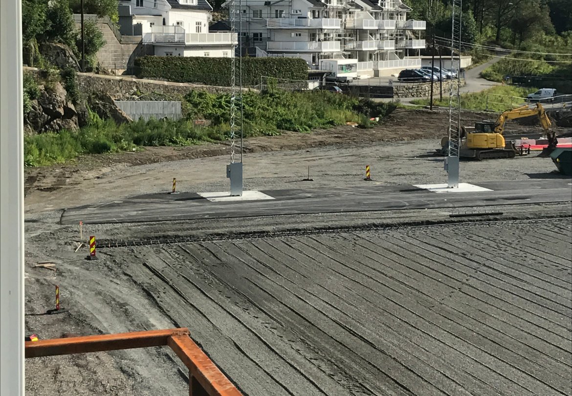 Utsikt fra medietårnet.