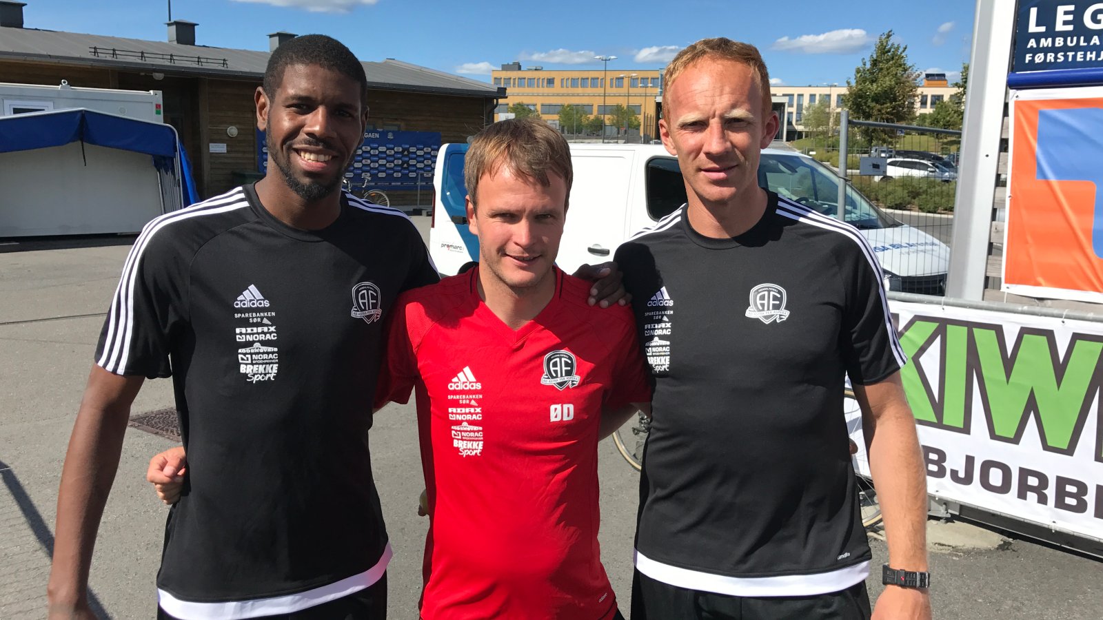 Darlan, Øyvind Dahlseth og Peter Kovacs var for første gang samlet sammen med resten av Arendal-troppen da treningene startet opp igjen torsdag ettermiddag.