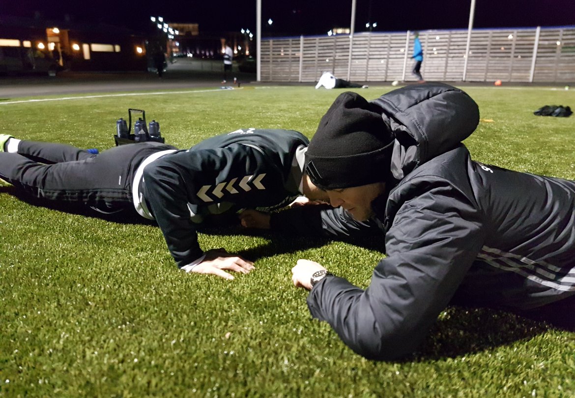 Det er ikke bare kondisjon, men også styrke som testes.