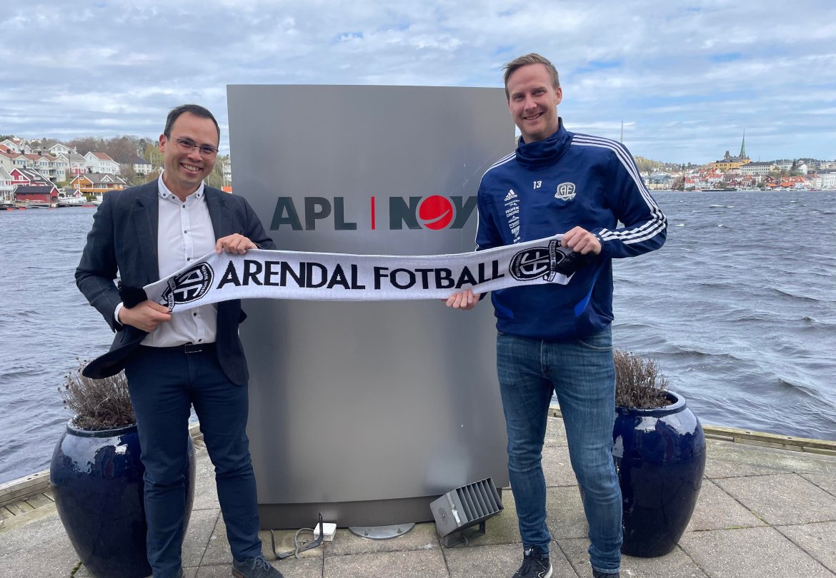 Sune Kiilerich er stolt over at også en verdensledende leverandør som APL er med å laget når Arendal møter Lyn!