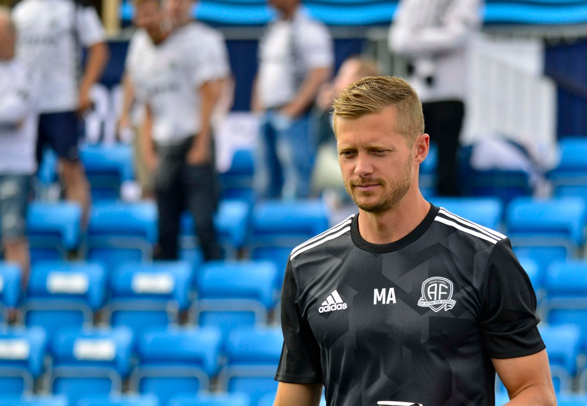 Mattias Andersson fikk dessverre ingen seier i sin trenerdebut i Arendal.