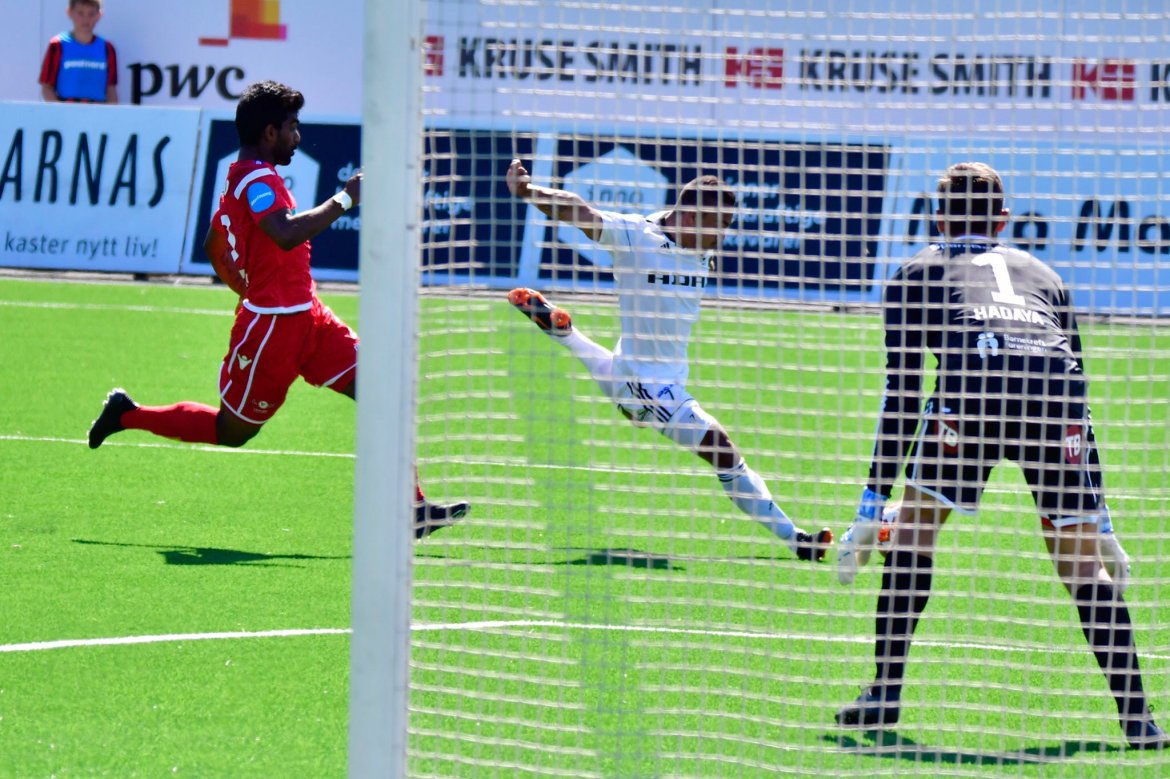 Ulrik Reinaldo Berglann farlig frempå.