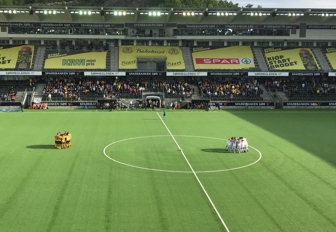 Start - Arendal før avspark, 27. juni 2017