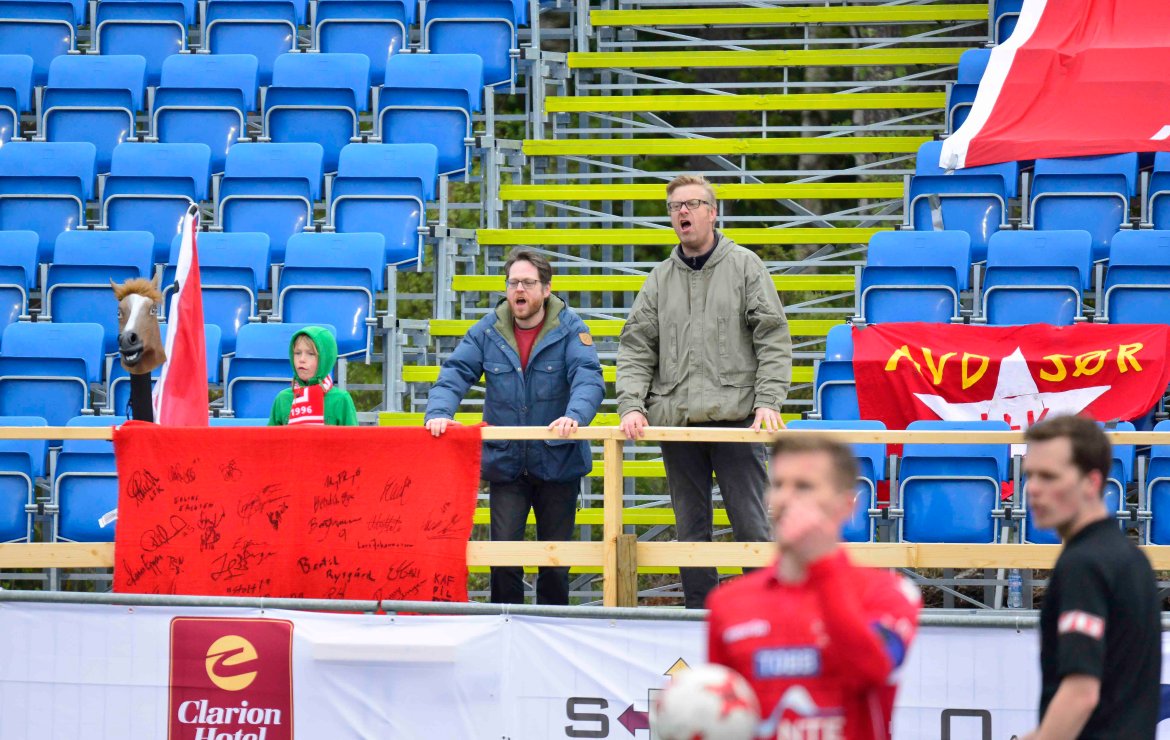 Levanger-supportere.