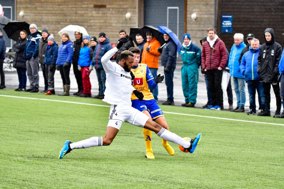 Reiss Greenidge har lange bein....