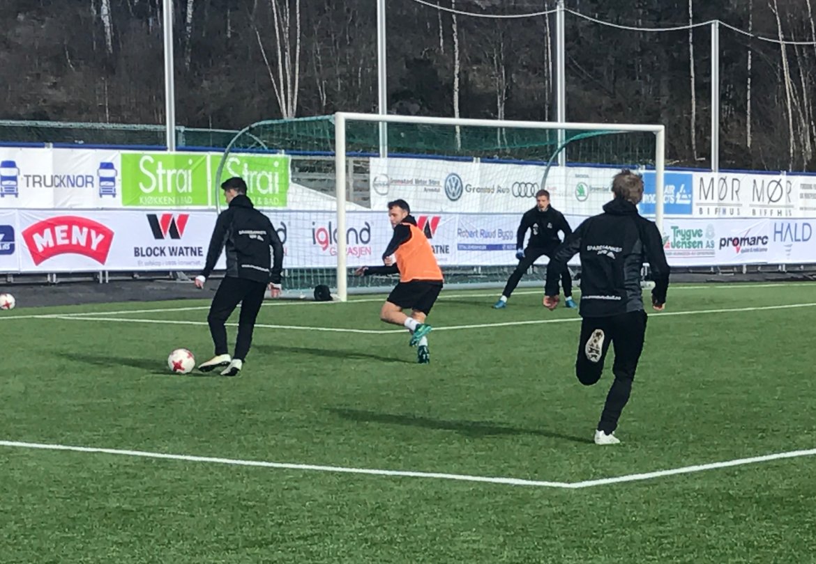 Offensiv drill har vært sentralt på treningene denne uken.