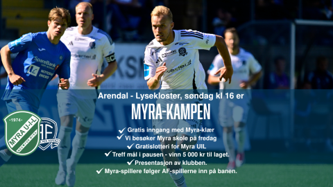 Kampen mot Lysekloster på søndag er Myra-kampen