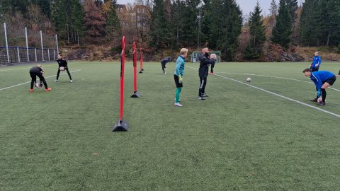 Første økt for "Arendal Fotball Keeper"